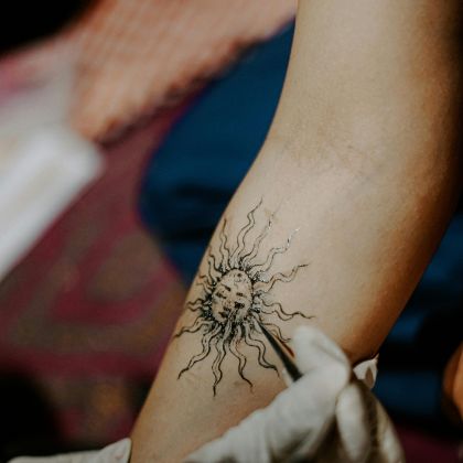 Dark or stubborn ink