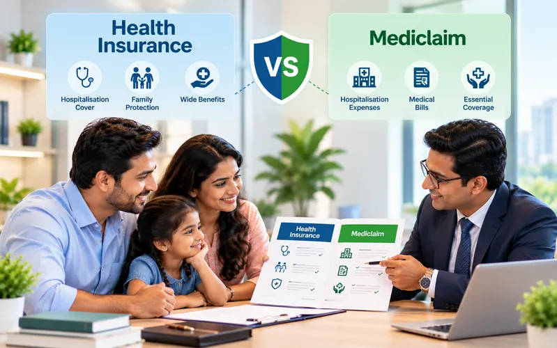 Health Insurance vs Mediclaim: What’s the Difference and Which One Should You Choose in India?